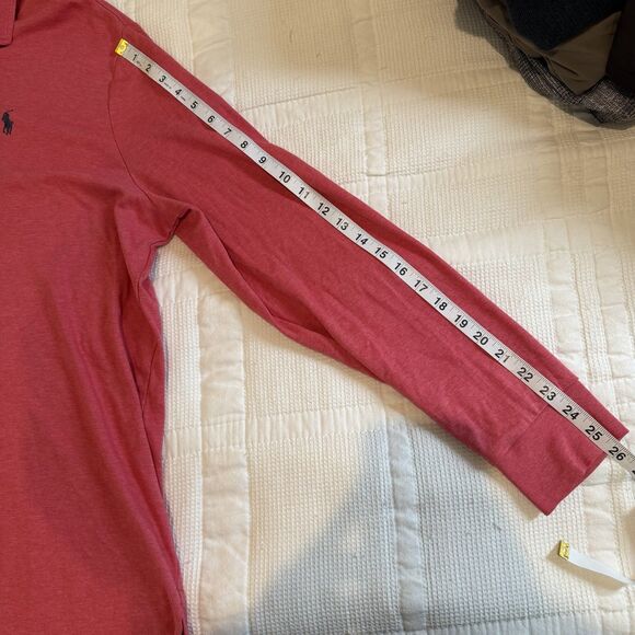 Polo Ralph Lauren Classic Fit Long Sleeve Polo Shirt Mens XL Red Pony Preppy - Picture 12 of 14